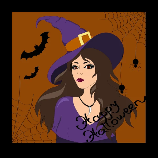 Strega Felice Halloween Illustrazioni Stock Royalty Free