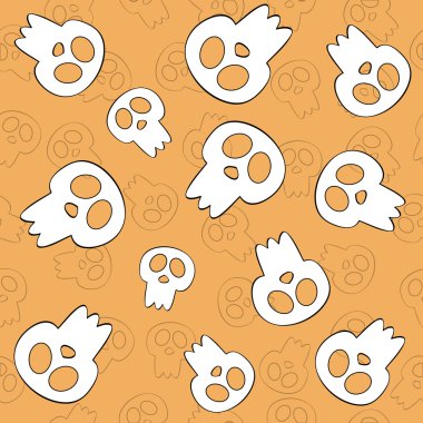 Cadılar Bayramı geçmişi. Vektör illüstrasyonu.