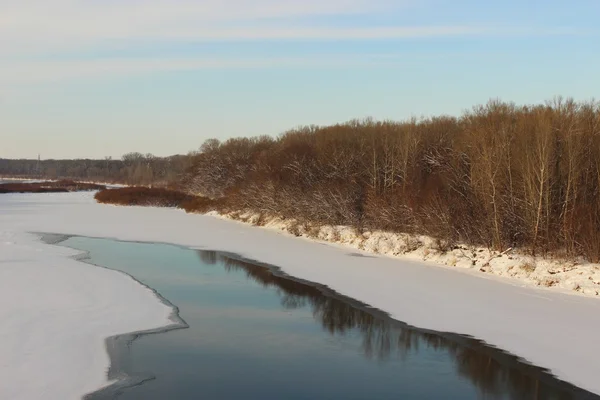 Hiver Frozen River — Photo