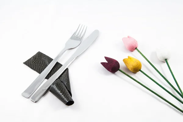 Celebration with cutlery — Stock Photo, Image