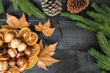 sonbahar çatal bıçak takımı yemek dekorasyon