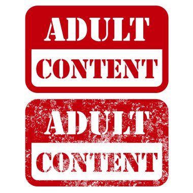 Yetişkin içeriği işareti - eski pul