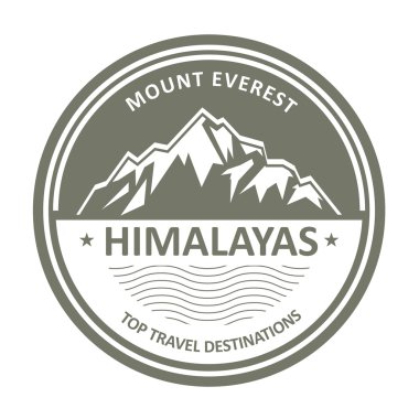Grubunu dağ Himalayaların - Everest etiket veya damga