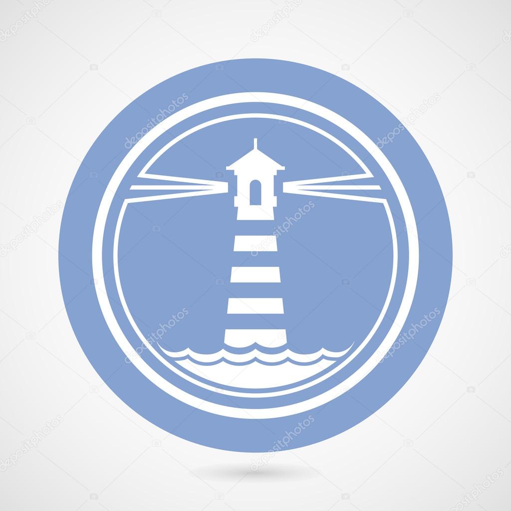 Maritime lighthouse simple icon