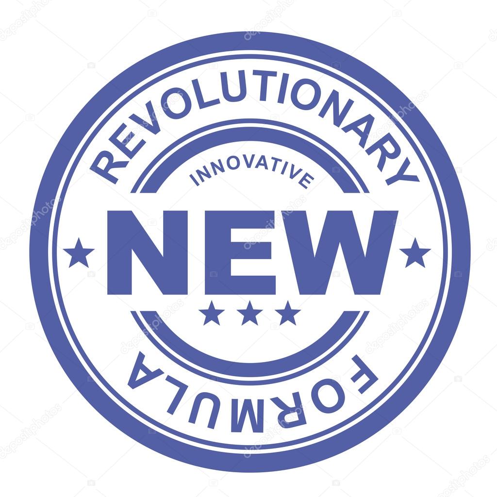 Revolutionary new formula - rubber stamp