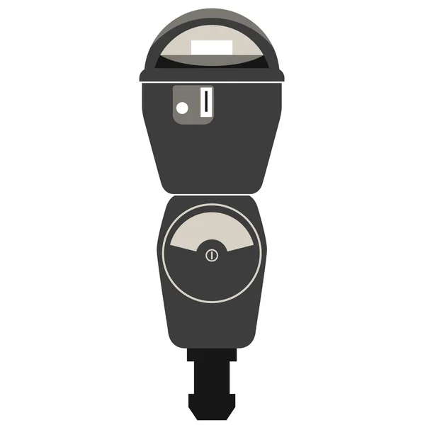 Silhouette of retro american parking meter — Stock Vector