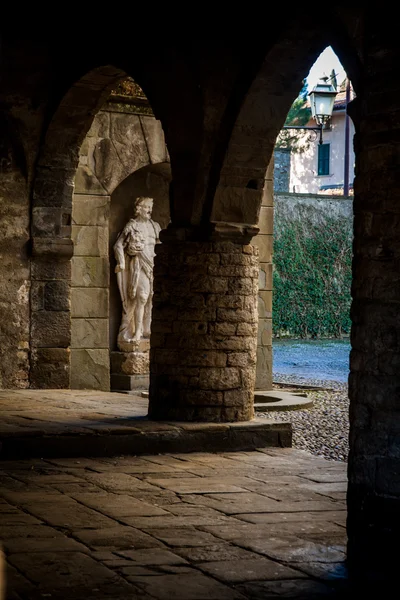Standbeeld in Bergamo — Stockfoto