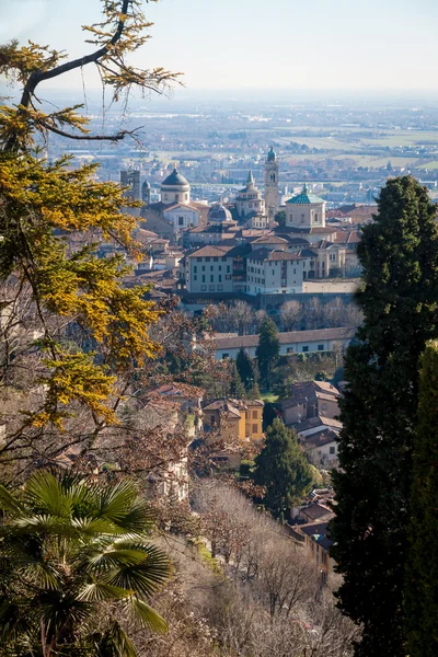 Luchtfoto van bergamo — Stockfoto