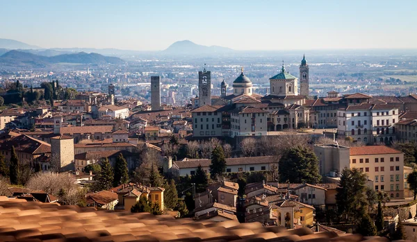 Letecký pohled na bergamo — Stock fotografie