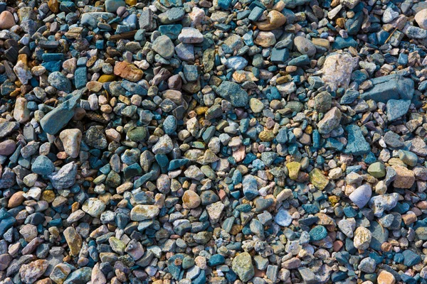 Kleine Kieselsteine Textur Hintergrund Bunte Steine Hintergrund Der Kleinen Bunten — Stockfoto
