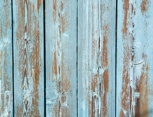 木头涂上了蓝色的油漆 各种背景的木制保护 漆成浅蓝色 — 图库照片