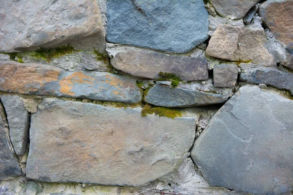 Pared Del Castillo Hecha Piedras Viejas Pared Del Castillo Hecha — Foto de Stock