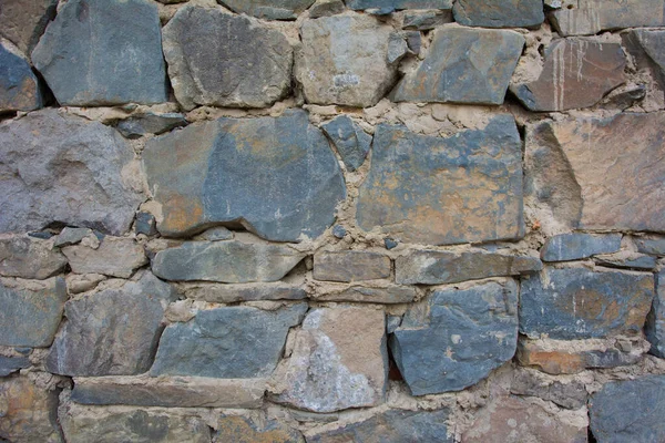 Pared Del Castillo Hecha Piedras Viejas Pared Del Castillo Hecha — Foto de Stock