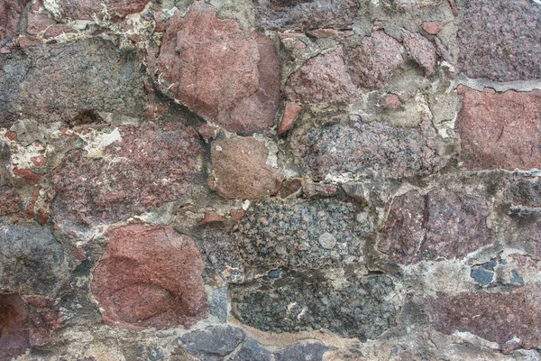 Pared Del Castillo Hecha Piedras Viejas Pared Del Castillo Hecha — Foto de Stock