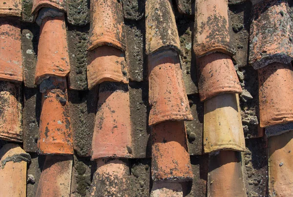 Orange roof tiles texture, roof texture design