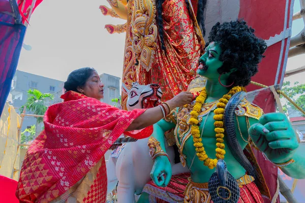 Howrah West Bengal India 8Th October 2019 Vijayadashami Married Bengali — Stock Photo, Image