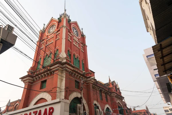 Καλκούτα Δυτική Βεγγάλη Ινδία Δεκεμβρίου 2019 Ιστορικός Πύργος Ρολογιού Της — Φωτογραφία Αρχείου