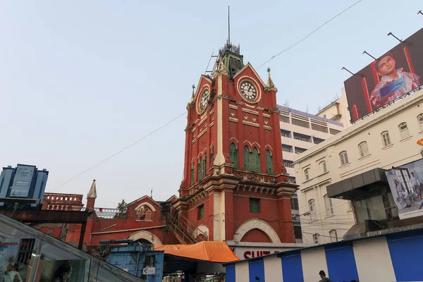 Καλκούτα Δυτική Βεγγάλη Ινδία Δεκεμβρίου 2019 Ιστορικός Πύργος Ρολογιού Της — Φωτογραφία Αρχείου