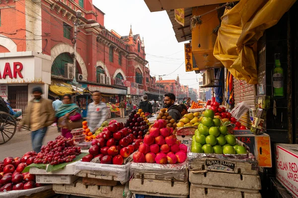 Kolkata Bengala Occidental India Diciembre 2019 Varias Frutas Venden Mercado —  Fotos de Stock