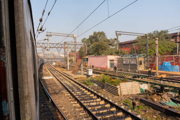 Howrah Station Howrah West Bengal India Febrero 2018 Ferrocarril Ferrocarril —  Fotos de Stock