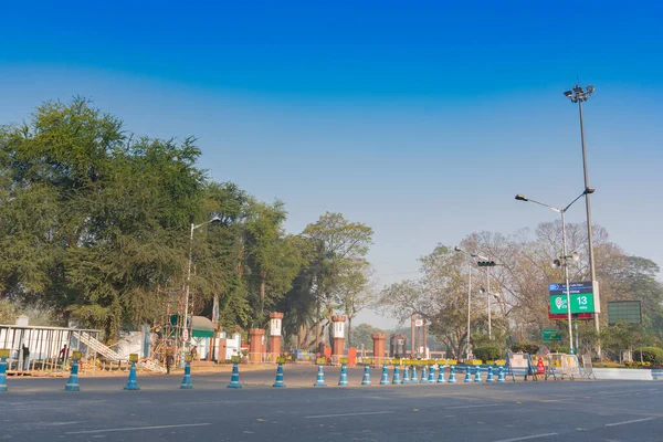 Kolkata West Bengalen India Juni 2019 Zicht Lege Rode Weg — Stockfoto