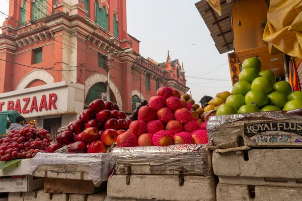 Kolkata Bengala Occidental India Diciembre 2019 Varias Frutas Venden Mercado —  Fotos de Stock