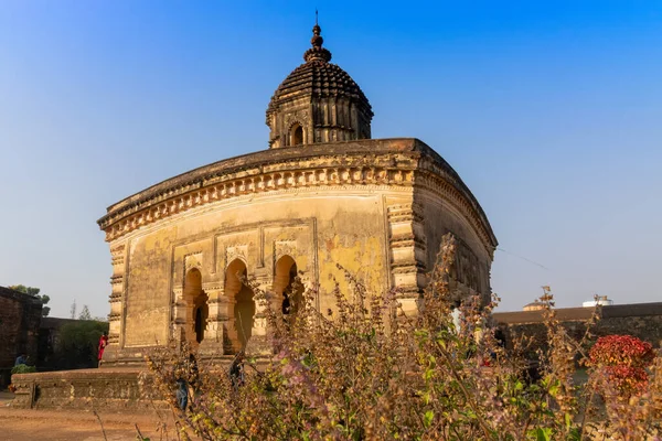 Lalji Tapınağı Bishnupur Batı Bengal Hindistan Ünlü Terracotta Kahverengimsi Kırmızı — Stok fotoğraf