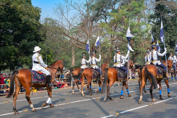 Kolkata West Bengalen India Januari 2020 Maart Verleden Van Kolkata — Stockfoto