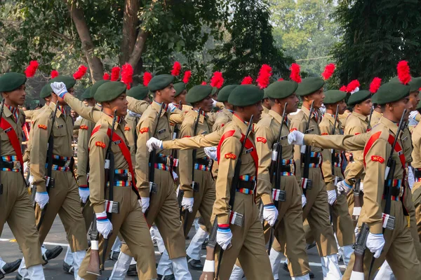 Kolkata Bengale Occidental Inde Janvier 2020 Les Cadets Corps National — Photo