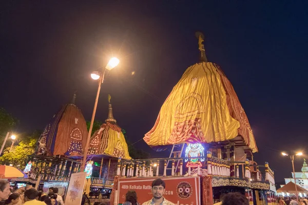 Kolkata Batı Bengal India Temmuz 2017 Tanrı Jagannath Balaram Tanrıça — Stok fotoğraf