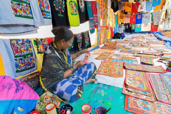 Pingla Bengallo Occidentale India Novembre 2015 Artigianato Colorato Sono Fase — Foto Stock