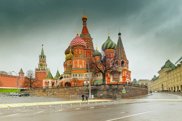 Prachtig Uitzicht Het Rode Plein Van Moskou Kremlin Torens Moskou — Stockfoto