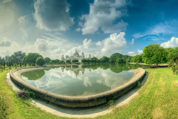 Bella Immagine Panoramica Del Victoria Memorial Calcutta Calcutta Bengala Occidentale — Foto Stock