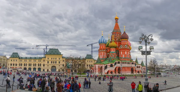 Kremlin Square Moscou Russie Avril 2018 Vue Des Tours Place — Photo