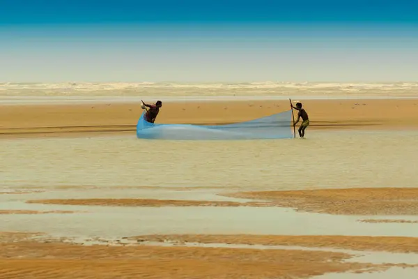 Tajpur Batı Best Bengal India Haziran 2014 Bir Balıkçının Karısı — Stok fotoğraf