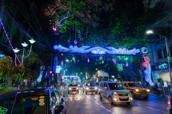 Park Street Kolkata India Noviembre 2020 Zona Park Street Está — Foto de Stock