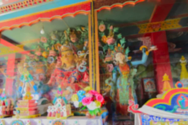 Rinchenpong Manastırı Ndaki Duvarlarında Süslü Duvar Resimleri Olan Dini Budizm — Stok fotoğraf