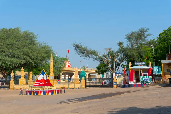 Jaisalmer Rajasthan India Oktober 2019 Tanot Mata Mandir Aan Pakistaanse — Stockfoto