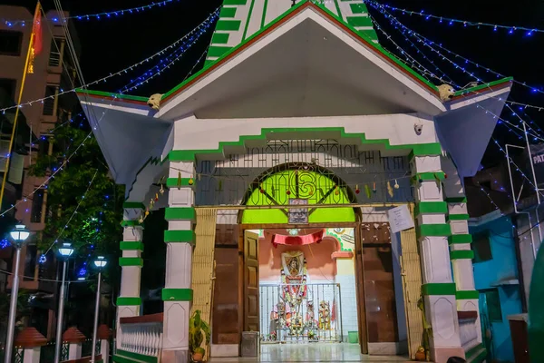 Howrah West Bengal India April 2019 Ілюмінований Храм Лорда Шиви — стокове фото