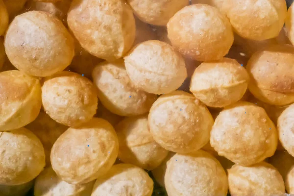 Primer Plano Panipuri Fuchka Gupchup Golgappa Aperitivo Que Uno Los —  Fotos de Stock