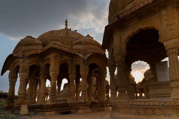 Bada Bagh Barabagh หมายถ Big Garden นสวนคอมเพล Jaisalmer Rajasthan India — ภาพถ่ายสต็อก