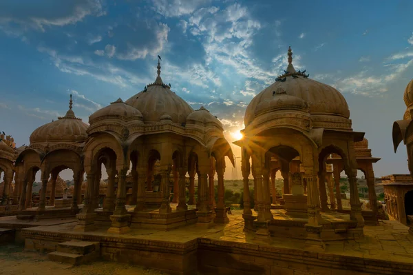 Bada Bagh Lub Barabagh Czyli Wielki Ogród Kompleks Ogrodowy Jaisalmer — Zdjęcie stockowe