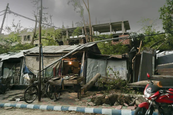 Howrah Westbengalen Indien Mai 2020 Super Zyklon Amphan Entwurzelte Einen — Stockfoto