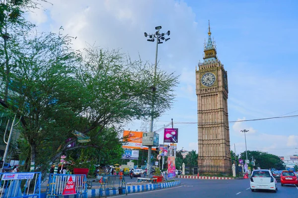 Kolkata West Bengal India Luglio 2019 Big Ben Veglia Sulla — Foto Stock