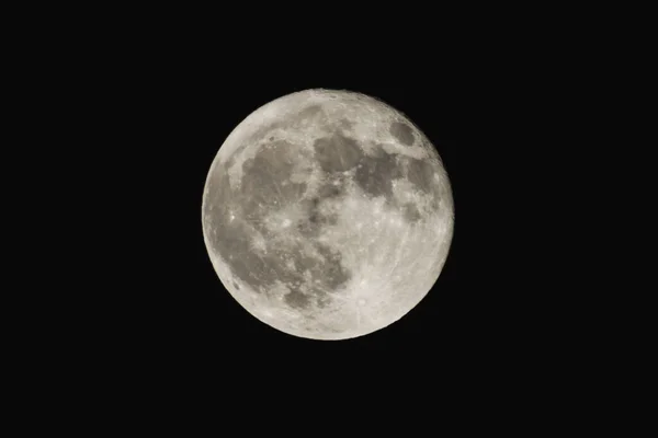 Luna Della Terra Incandescente Sfondo Nero — Foto Stock