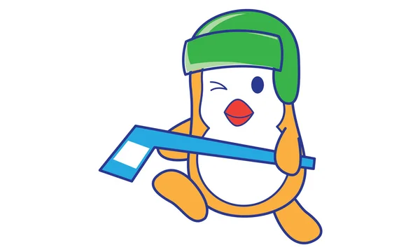 Logo de Hockey Pingüino — Archivo Imágenes Vectoriales