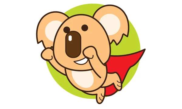 Super Koala Logo — Stockový vektor