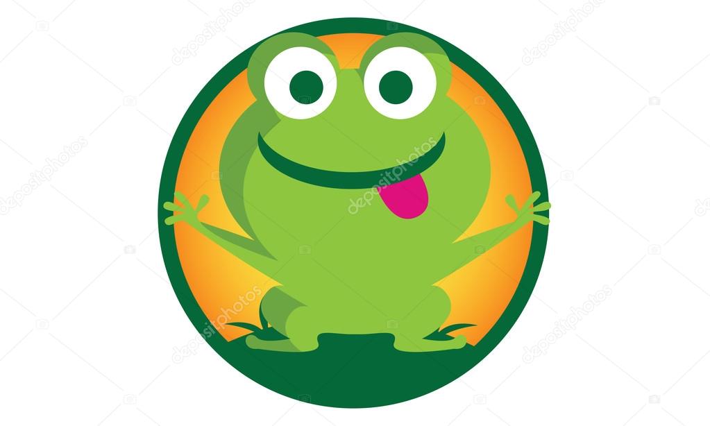 Illustration of Green Frog Logo
