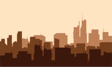 Gelişmiş şehir silüeti