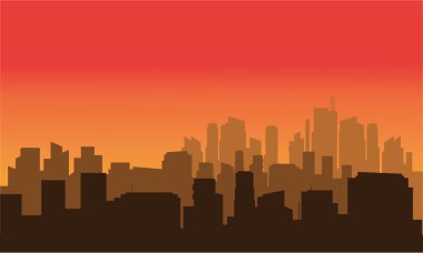 Çok güzel bir şehir silüeti